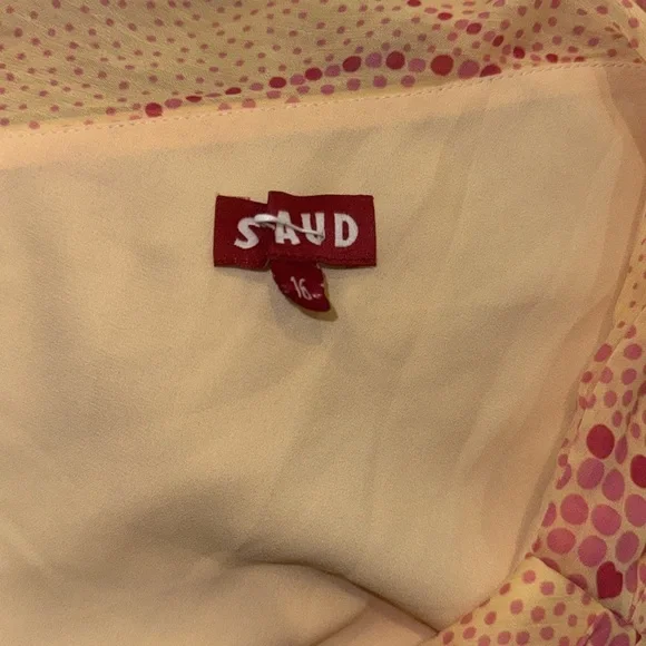 NWOT Staud Ashlyn one shoulder Maxi Dress Blue Size 16 - Picture 2 of 6